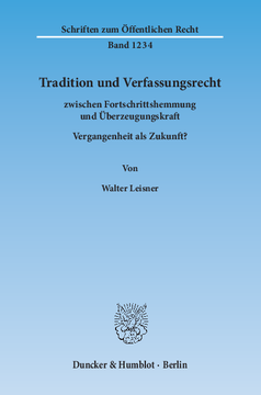 Tradition und Verfassungsrecht