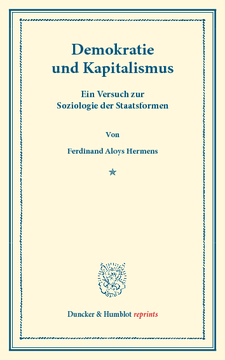 Demokratie und Kapitalismus Demokratie und Kapitalismus