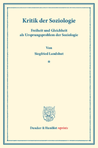 Kritik der Soziologie