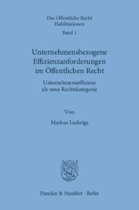 Unternehmensbezogene Effizienzanforderungen im Öffentlichen Recht
