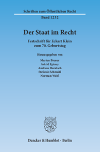 Der Staat im Recht