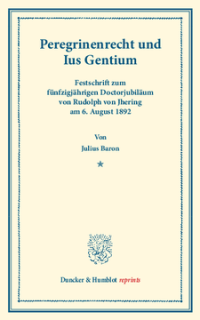 Peregrinenrecht und Ius Gentium