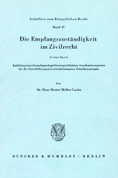 Die Empfangszuständigkeit im Zivilrecht Die Empfangszuständigkeit im Zivilrecht
