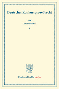 Deutsches Konkursprozeßrecht