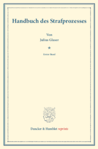 Handbuch des Strafprozesses