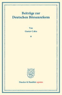Beiträge zur Deutschen Börsenreform