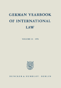 German Yearbook of International Law / Jahrbuch für Internationales Recht