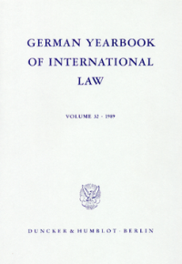 German Yearbook of International Law / Jahrbuch für Internationales Recht