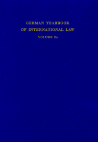 German Yearbook of International Law / Jahrbuch für Internationales Recht