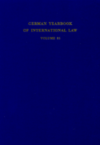 German Yearbook of International Law / Jahrbuch für Internationales Recht