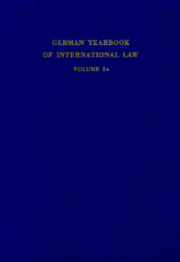 German Yearbook of International Law / Jahrbuch für Internationales Recht