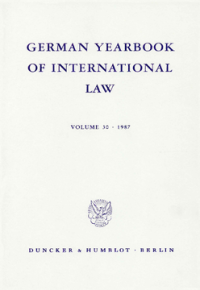 German Yearbook of International Law / Jahrbuch für Internationales Recht