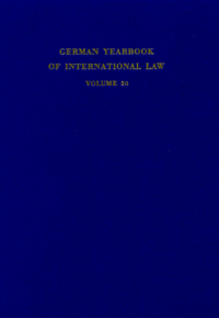 German Yearbook of International Law / Jahrbuch für Internationales Recht