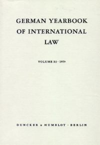German Yearbook of International Law / Jahrbuch für Internationales Recht