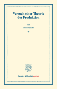 Versuch einer Theorie der Produktion