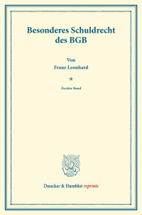 Besonderes Schuldrecht des BGB