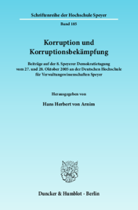 Korruption und Korruptionsbekämpfung