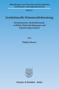 Institutionelle Stimmrechtsberatung
