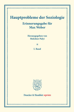 Hauptprobleme der Soziologie Hauptprobleme der Soziologie