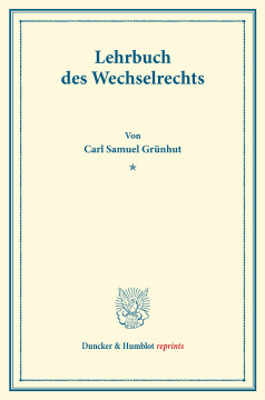 Lehrbuch des Wechselrechts Lehrbuch des Wechselrechts