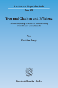 Treu und Glauben und Effizienz