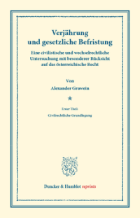 Verjährung und gesetzliche Befristung