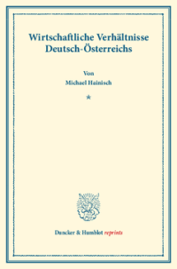 Wirtschaftliche Verhältnisse Deutsch-Österreichs