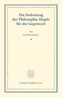 Die Bedeutung der Philosophie Hegels