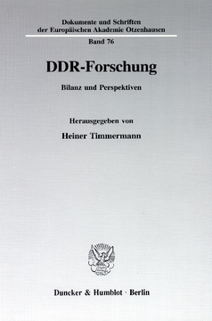 DDR-Forschung DDR-Forschung