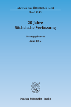 20 Jahre Sächsische Verfassung
