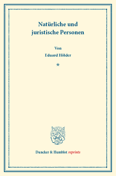 Natürliche und juristische Personen Natürliche und juristische Personen
