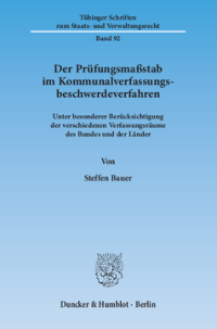 Der Prüfungsmaßstab im Kommunalverfassungsbeschwerdeverfahren