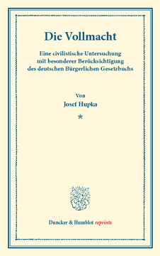 Die Vollmacht Die Vollmacht