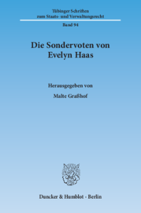 Die Sondervoten von Evelyn Haas