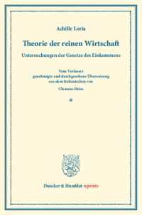 Theorie der reinen Wirtschaft