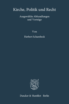Kirche, Politik und Recht Kirche, Politik und Recht