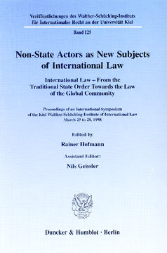 Non-State Actors as New Subjects of International Law