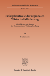 Erfolgskontrolle der regionalen Wirtschaftsförderung
