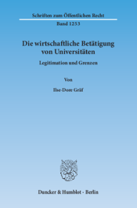 Die wirtschaftliche Betätigung von Universitäten