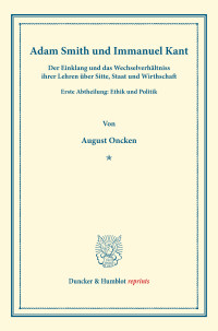 Adam Smith und Immanuel Kant