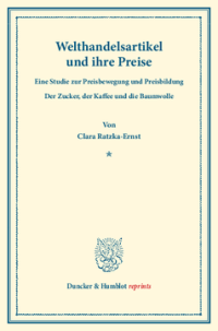 Welthandelsartikel und ihre Preise