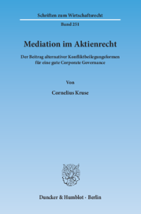 Mediation im Aktienrecht