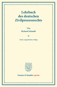 Lehrbuch des deutschen Zivilprozessrechts