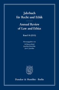 Jahrbuch für Recht und Ethik / Annual Review of Law and Ethics