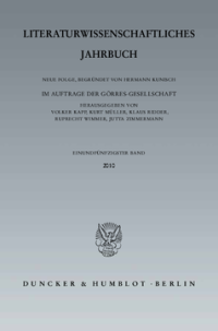 Literaturwissenschaftliches Jahrbuch