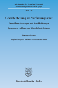 Gewaltenteilung im Verfassungsstaat