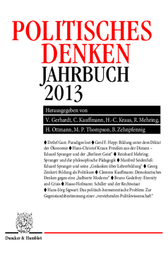 Politisches Denken. Jahrbuch 2013