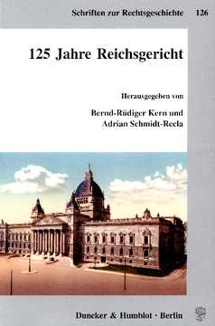 125 Jahre Reichsgericht