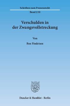 Verschulden in der Zwangsvollstreckung Verschulden in der Zwangsvollstreckung