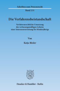 Die Verfahrensbeistandschaft